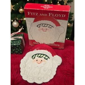 Fitz and Floyd Stocking Stuffers Canape Plate 2007 New in Box